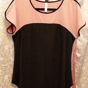 Pink & Black blouse
